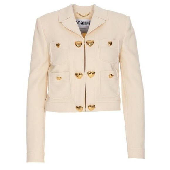 Moschino Jackets & Blazers - Moschino Heart-Shaped Buttons Jacket - NWT